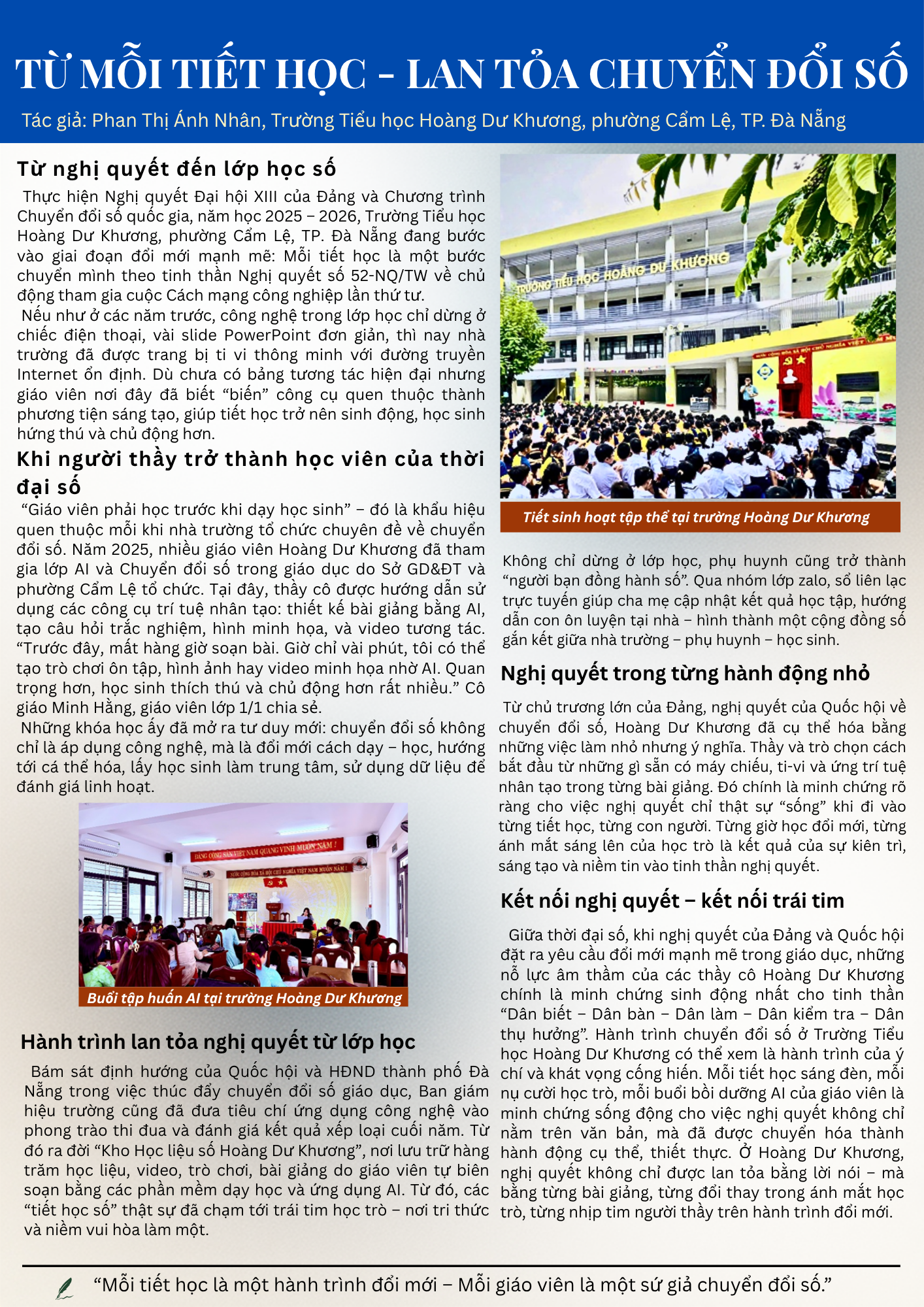 BÀI DỰ THI GIẢI DIÊN HỒNG NĂM 2026