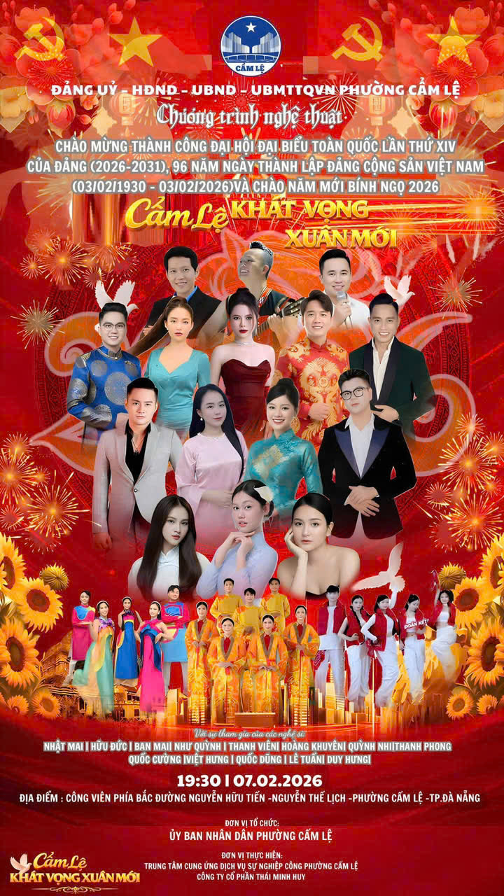 Phường Cẩm Lệ tổ chức Chương trình nghệ thuật “Cẩm Lệ - Khát vọng xuân mới”